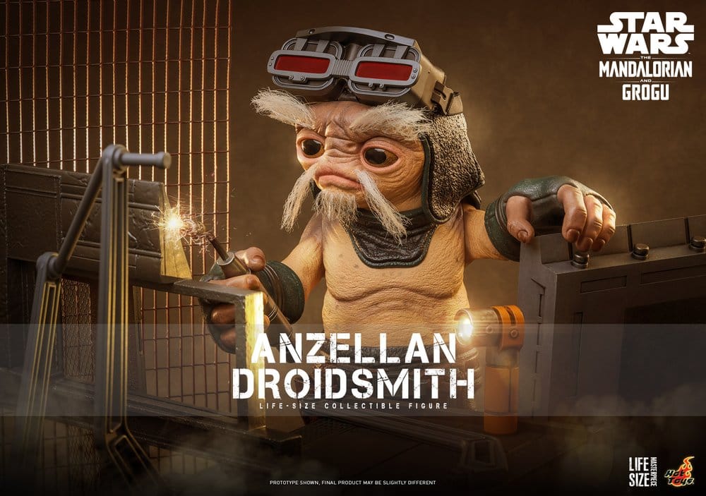 Star Wars: The Mandalorian & Grogu Life-Size Figure Anzellan Droidsmith 27 cm