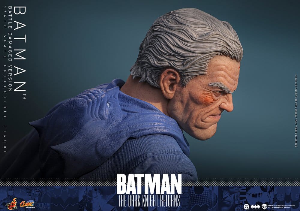 Batman: The Dark Knight Returns Comic Masterpiece Action Figure 1/6 Batman (Battle Damaged Version) 32 cm