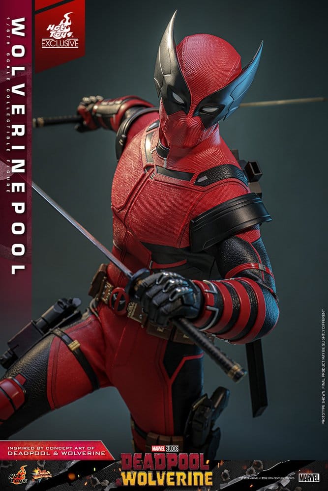 Deadpool & Wolverine Movie Masterpiece Action Figure 1/6 Wolverinepool Hot Toys Exclusive 31 cm