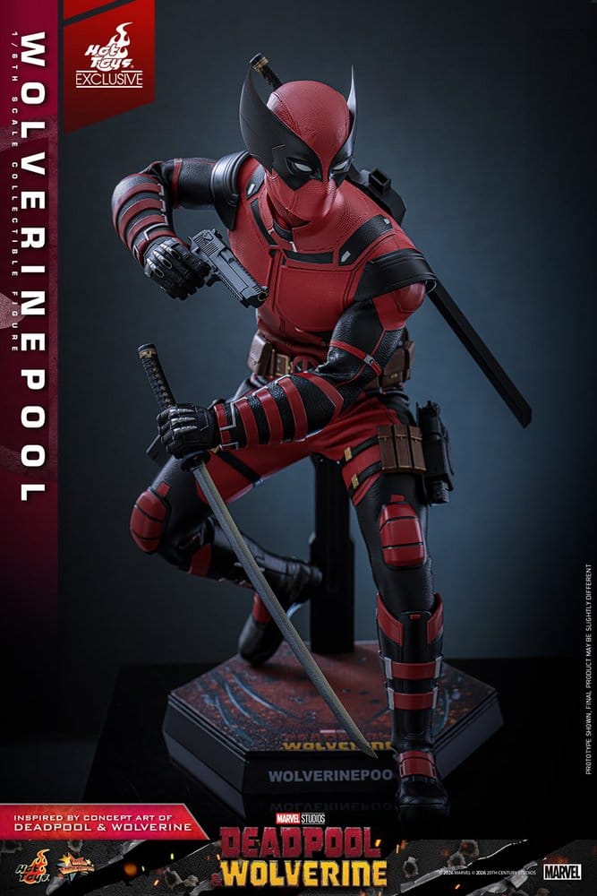 Deadpool & Wolverine Movie Masterpiece Action Figure 1/6 Wolverinepool Hot Toys Exclusive 31 cm