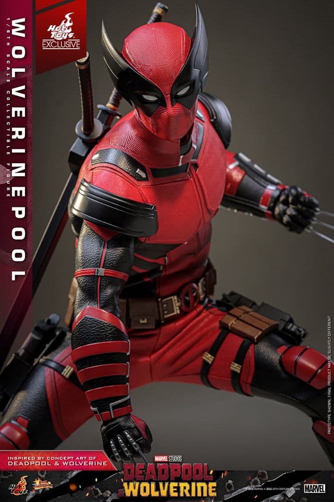 Deadpool & Wolverine Movie Masterpiece Action Figure 1/6 Wolverinepool Hot Toys Exclusive 31 cm