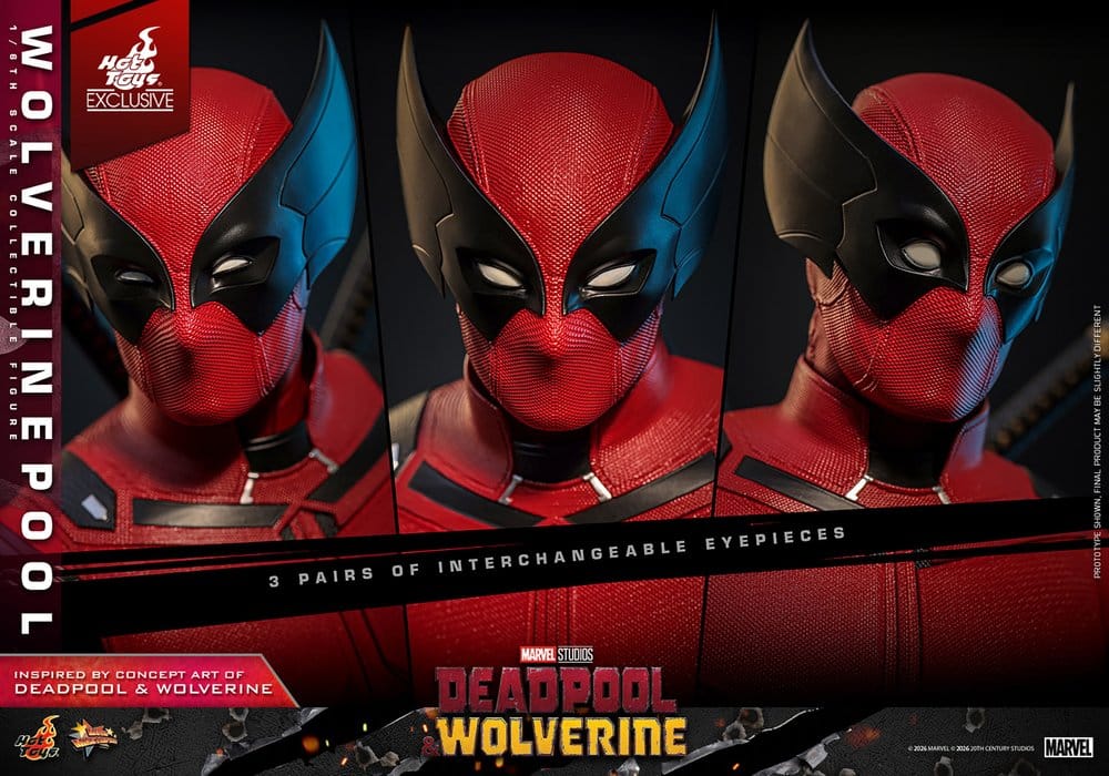 Deadpool & Wolverine Movie Masterpiece Action Figure 1/6 Wolverinepool Hot Toys Exclusive 31 cm