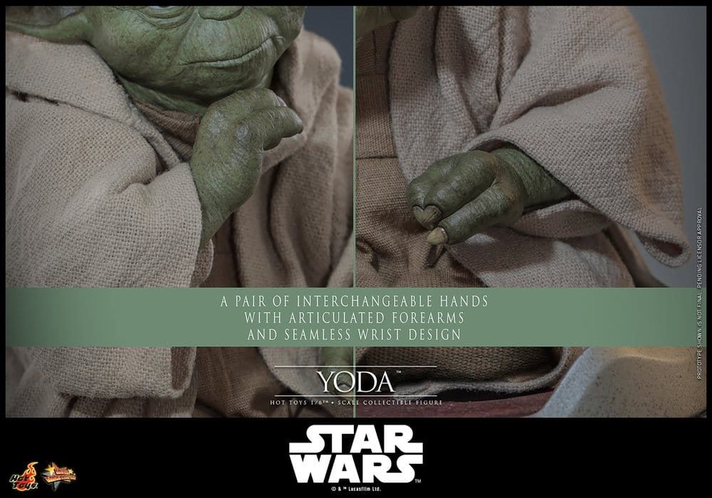 Star Wars: Revenge of the Sith Movie Masterpiece Action Figure 1/6 Yoda 14 cm