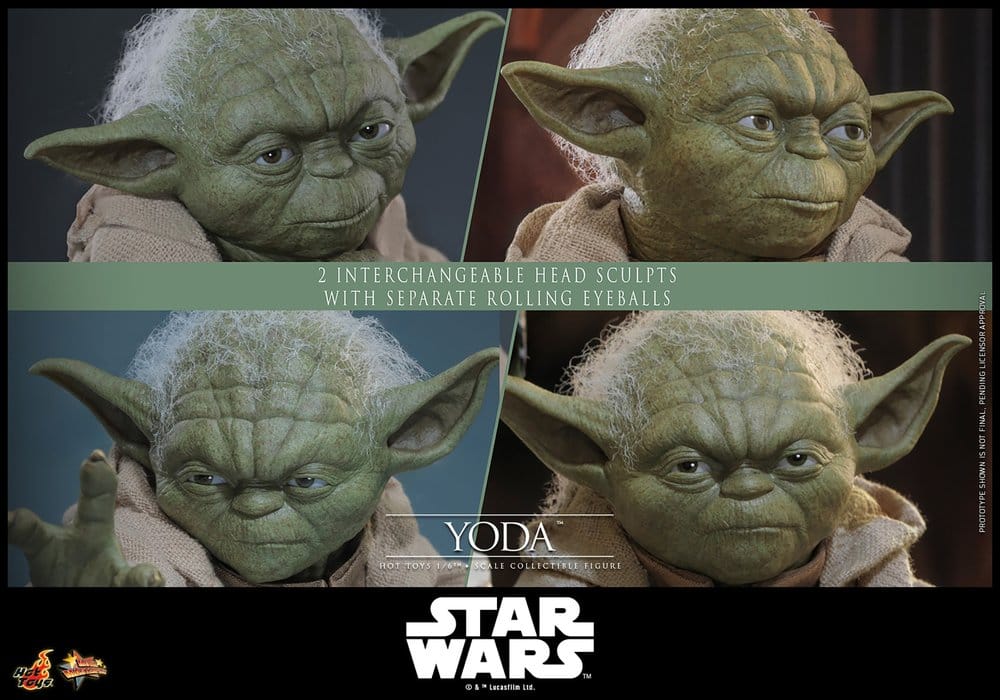 Star Wars: Revenge of the Sith Movie Masterpiece Action Figure 1/6 Yoda 14 cm