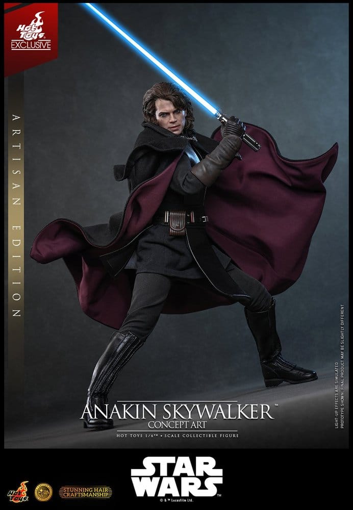 Star Wars Episode III: Revenge Of The Sith Movie Masterpiece Action Figure 1/6 Anakin Skywalker (Concept Art Version) (Artisan Edition) Hot Toys Exclusive 31 cm
