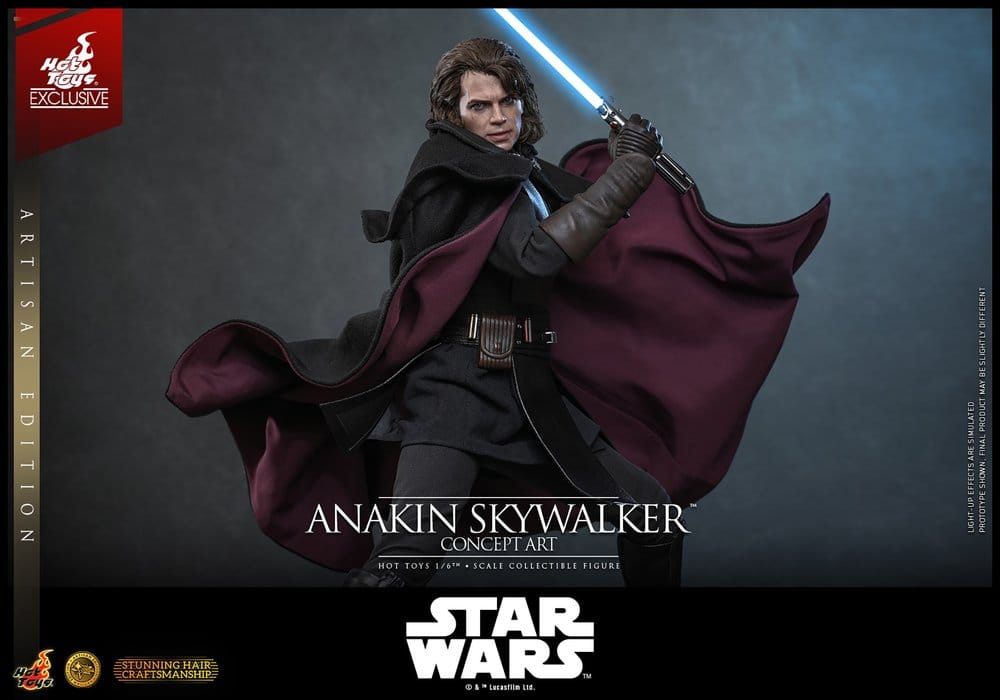 Star Wars Episode III: Revenge Of The Sith Movie Masterpiece Action Figure 1/6 Anakin Skywalker (Concept Art Version) (Artisan Edition) Hot Toys Exclusive 31 cm