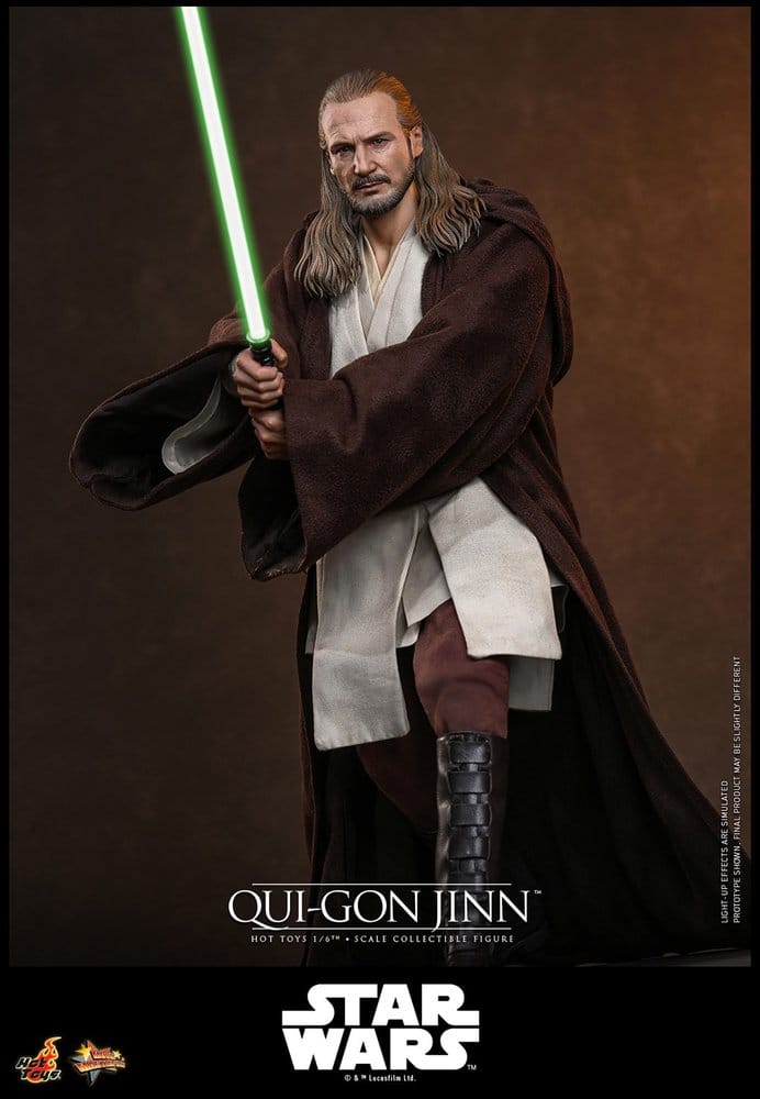 Star Wars: The Phantom Menace Movie Masterpiece Action Figure 1/6 Qui-Gon Jinn (Artisan Edition) Hot Toys Exclusive 32 cm