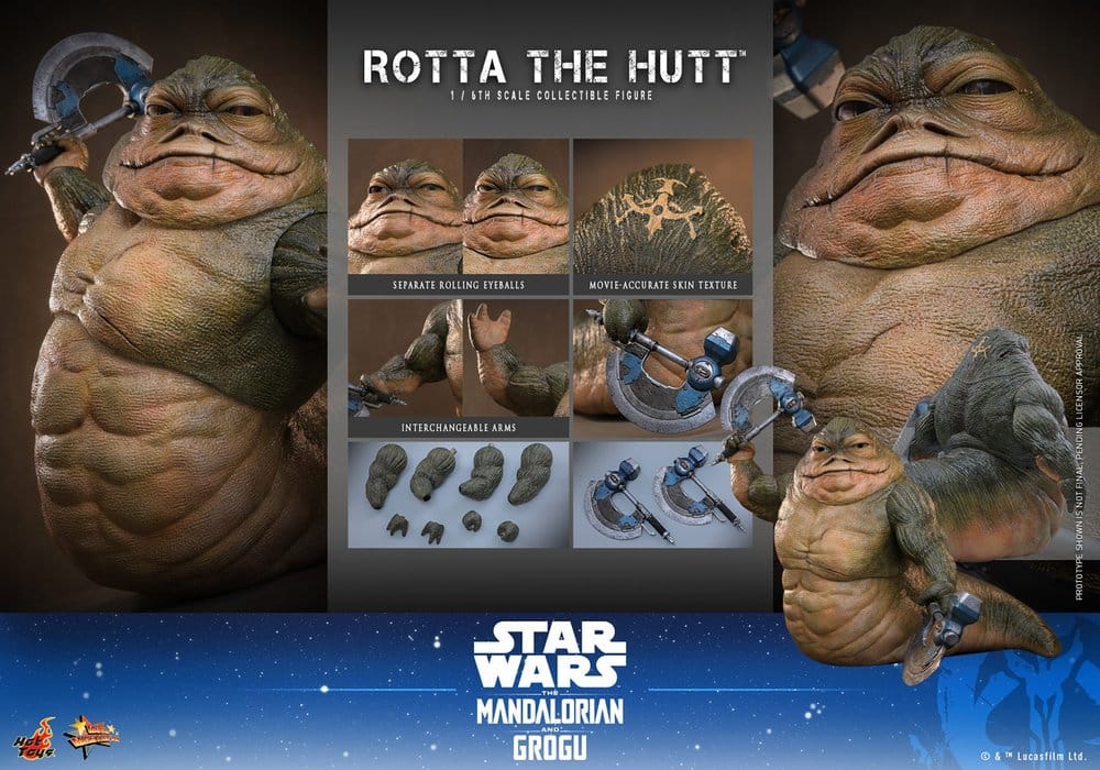 Star Wars Movie Masterpiece Action Figure 1/6 Rotta The Hutt 32 cm