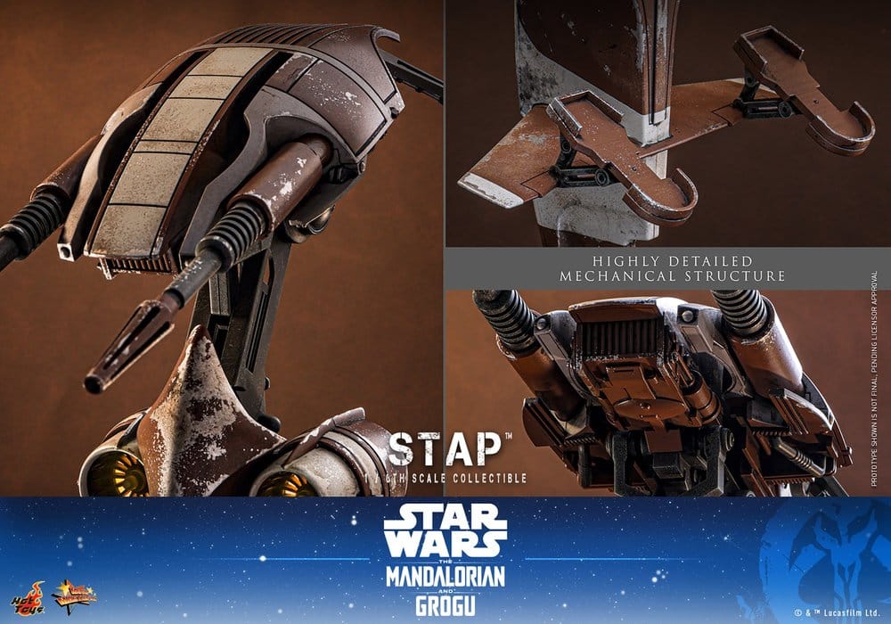 Star Wars: The Mandalorian & Grogu Movie Masterpiece Accessory 1/6 STAP 32 cm