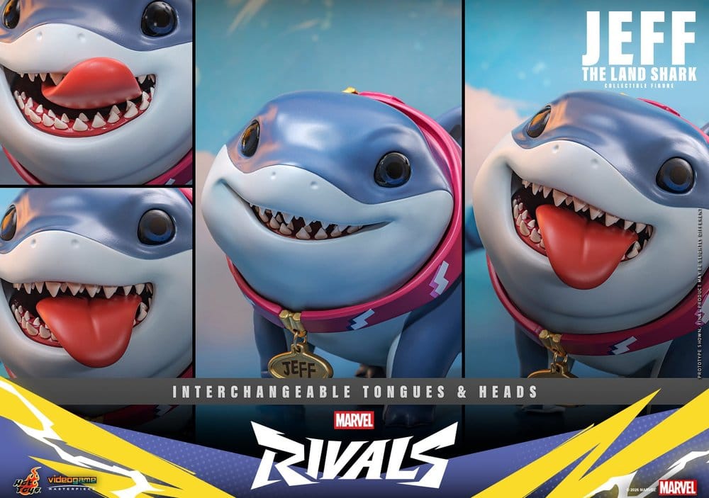 Marvel Rivals Videogame Masterpiece Series Action Figure Jeff the Land Shark 11 cm