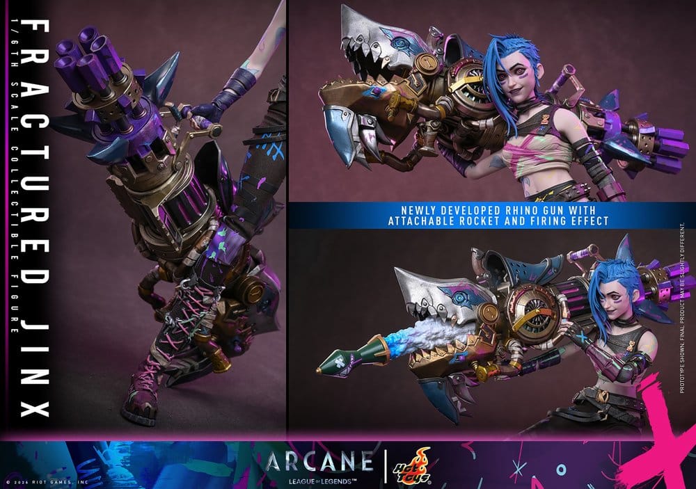 Arcane Action Figure 1/6 Fractured Jinx 28 cm