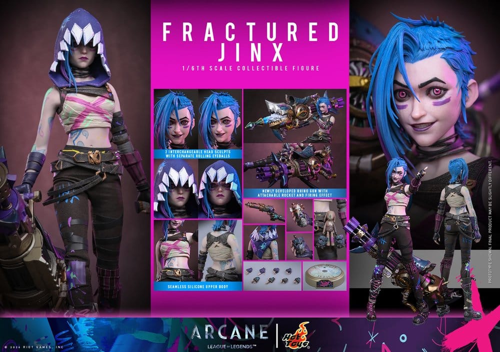 Arcane Action Figure 1/6 Fractured Jinx 28 cm