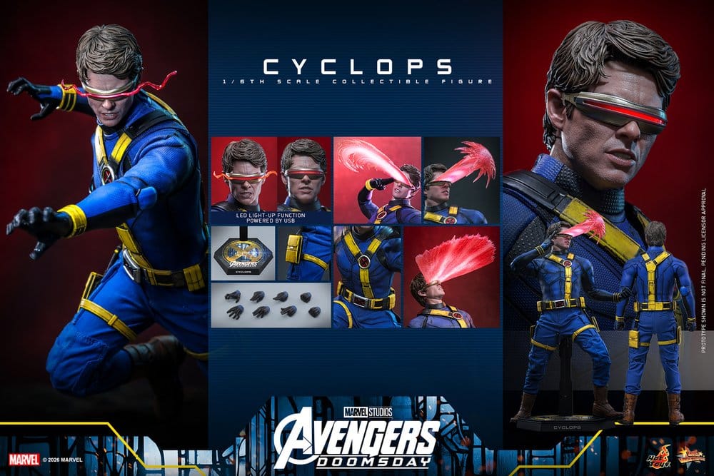 Avengers: Doomsday Movie Masterpiece Action Figure 1/6 Cyclops 30 cm