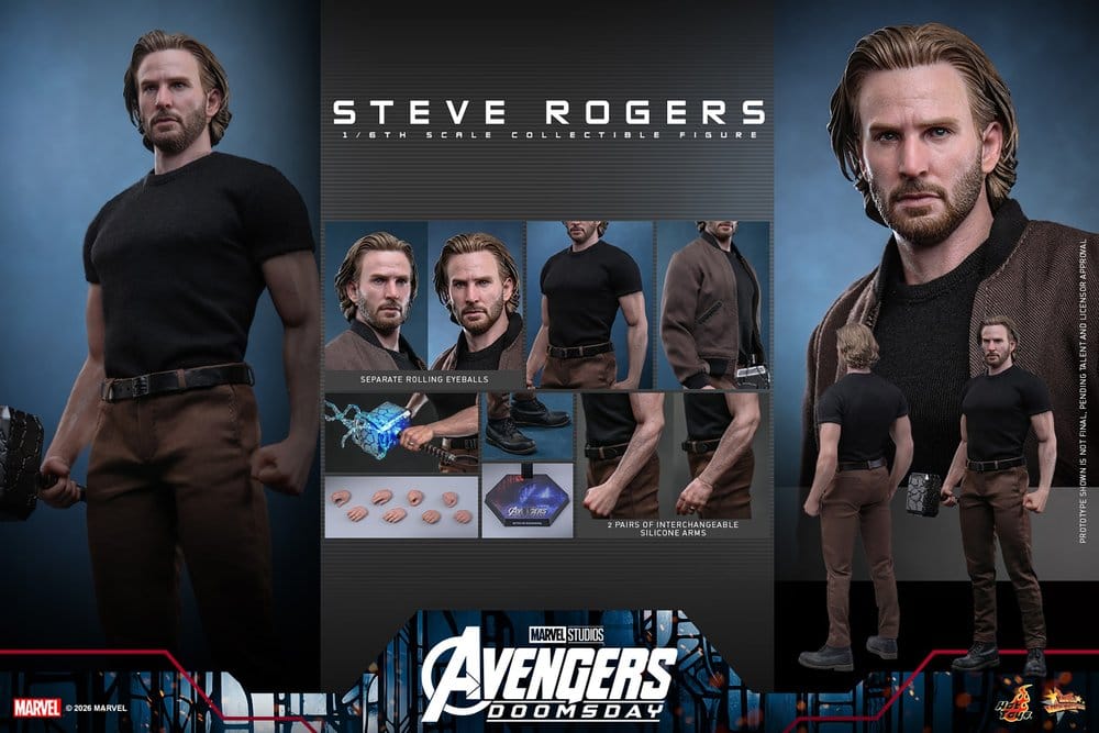Marvel Avengers: Doomsday Movie Masterpiece Action Figure 1/6 Steve Rogers 31 cm