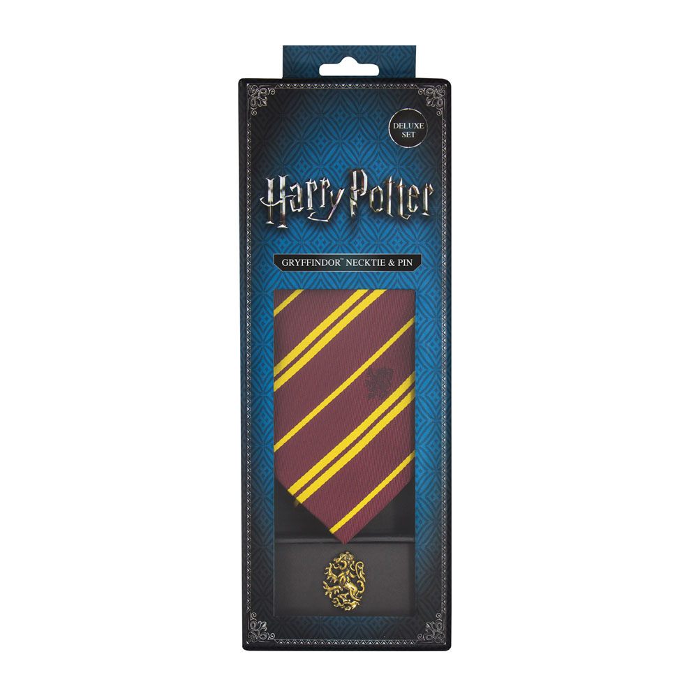 Harry Potter Krawatte &amp; Metallnadel Deluxe Box Gryffindor