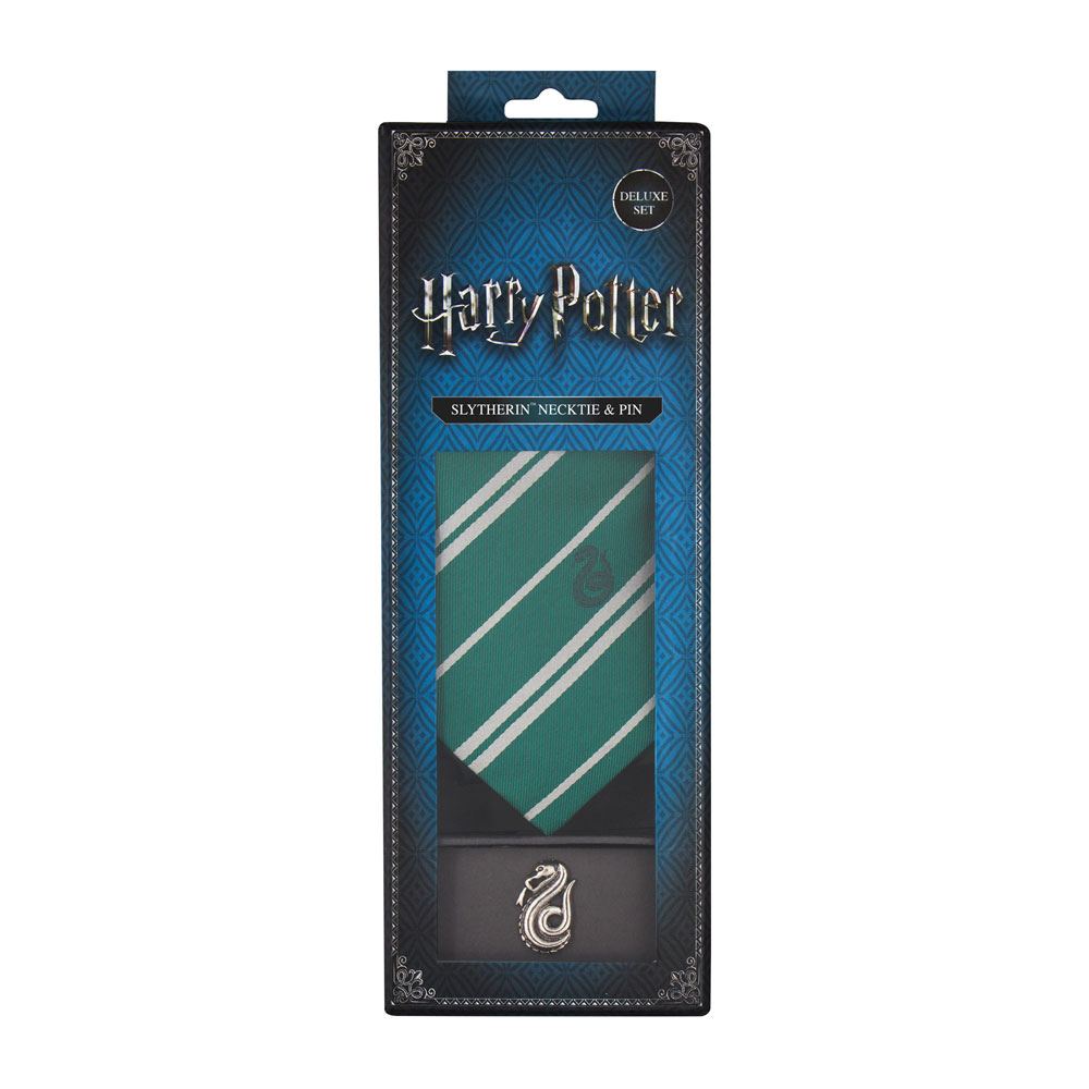 Harry Potter Krawatte &amp; Metallnadel Deluxe Box Slytherin