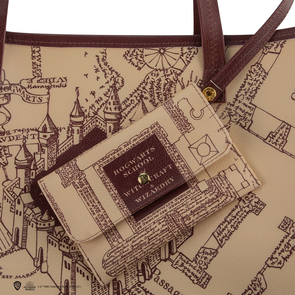Harry Potter Shopping Bag &amp; Pouch Marauder's Map