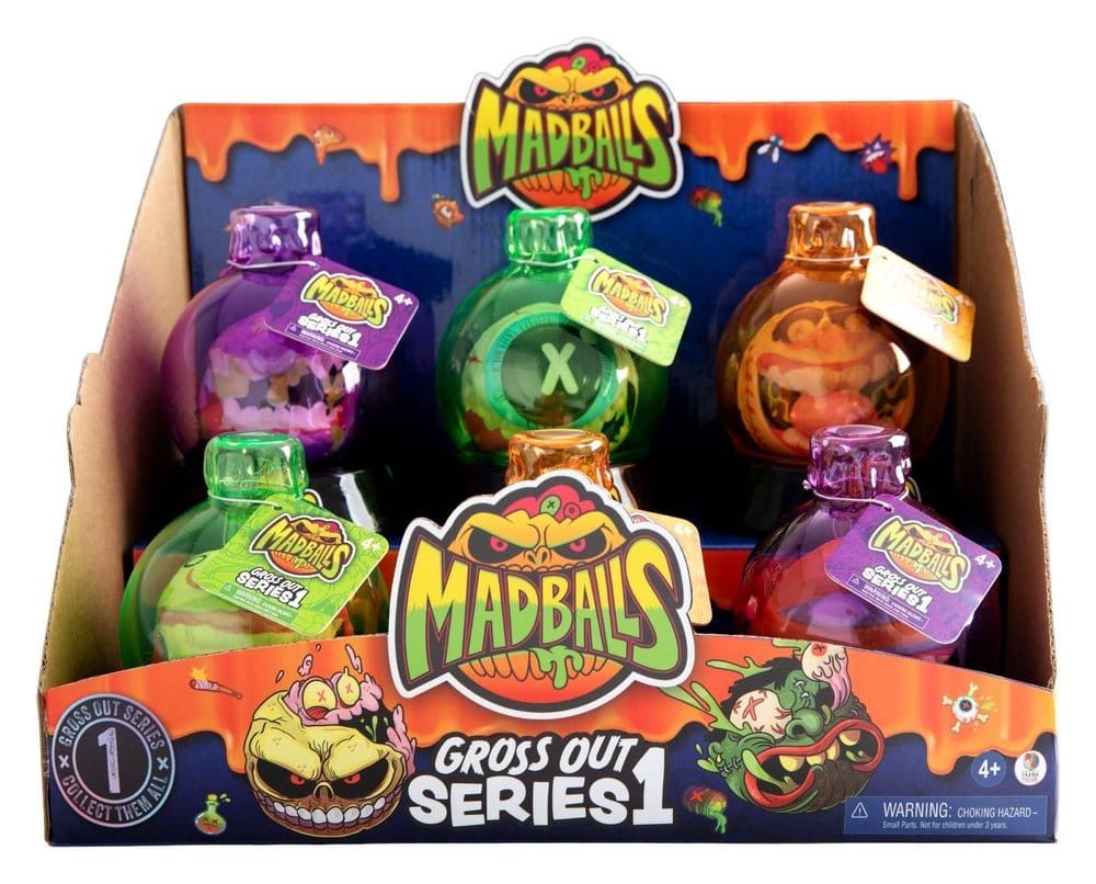 Mad Balls Bouncy Balls Gross Out Series 1 Display (12)