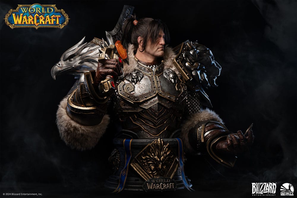 World of Warcraft Life Size Bust 1/1 Varian Wrynn 120 cm