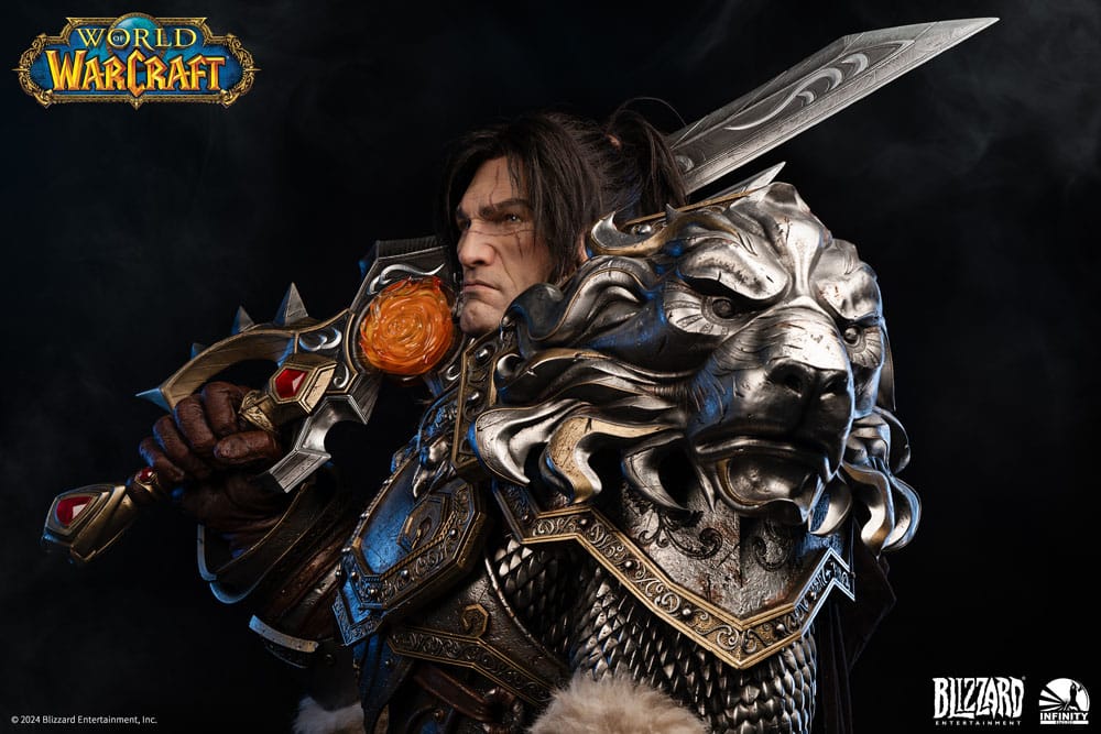 World of Warcraft Life Size Bust 1/1 Varian Wrynn 120 cm