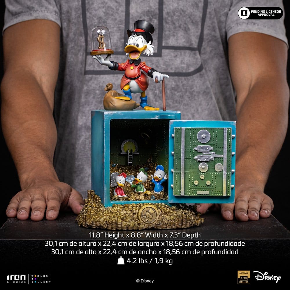 Duck Tales Art Scale Statue 1/10 Uncle Scrooge McDuck and Nephews 30 cm