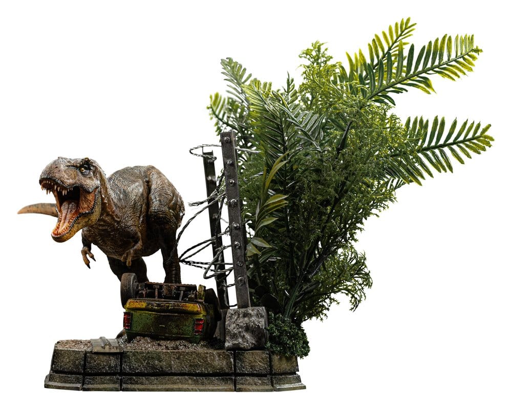 Jurassic Park Icons Statue T-Rex Breakout Set A 17 cm