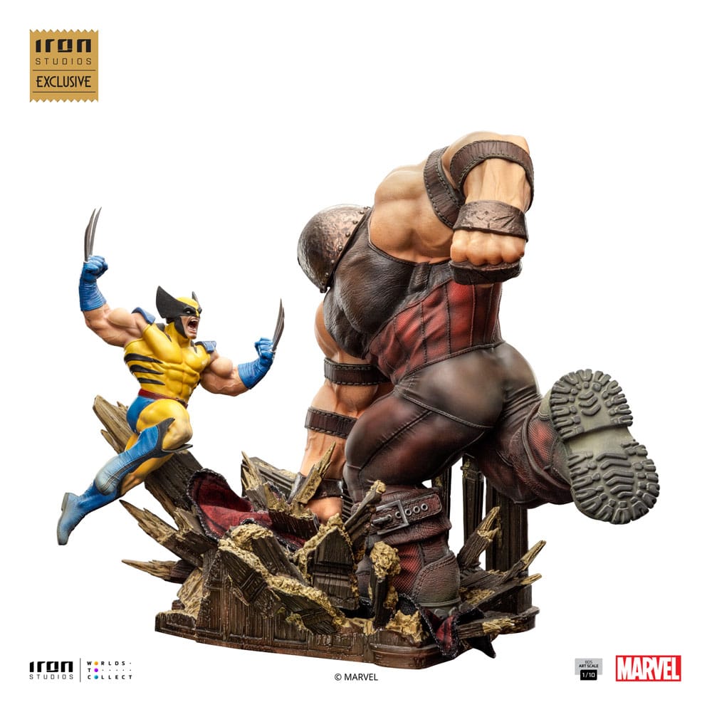 Marvel BDS Art Scale Statue 1/10 Wolverine vs Juggernaut heo EU Exclusive 30 cm