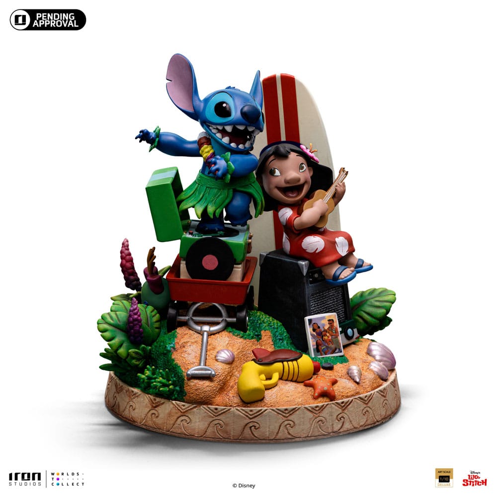 Lilo &amp; Stitch Deluxe Art Scale Statue 1/10 Lilo &amp; Stitch 20 cm