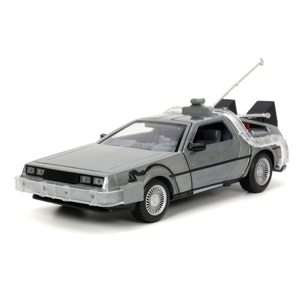 Back to the Future Diecast Model 1/24 Time Machine Model 1 - Severely damaged packaging