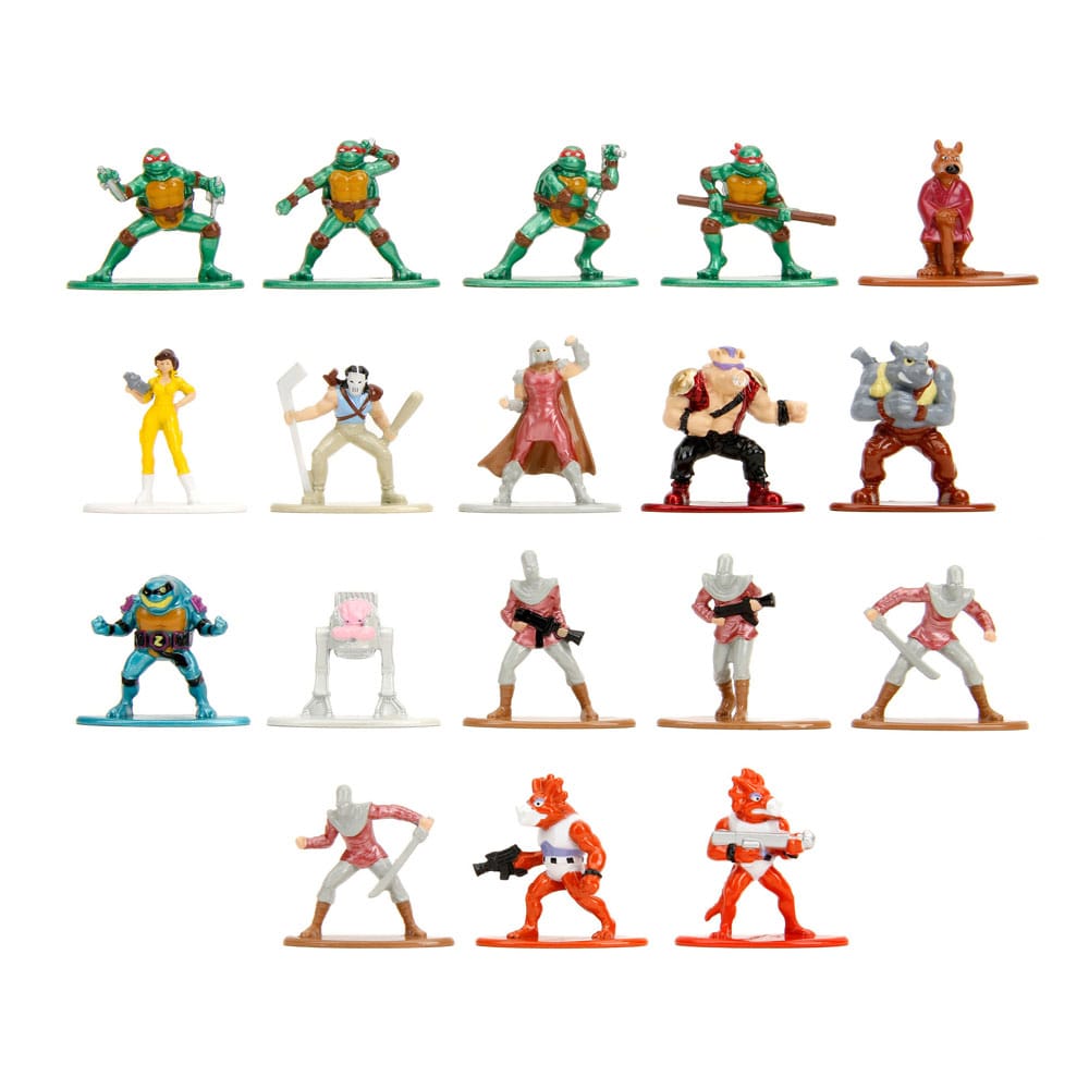 Teenage Mutant Ninja Turtles Nano Metalfigs Diecast Mini Figures 18-Pack Wave 2 4 cm