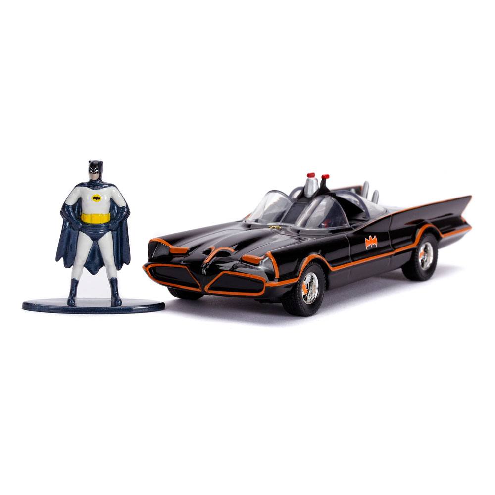 Batman Classic TV Series Diecast Model 1/32 1966 Klassisches Batmobil mit Figur