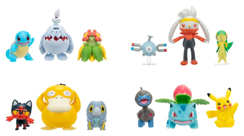 Pokémon Battle Figure Action Figures 3-Pack ver. 29 Assortment (4)