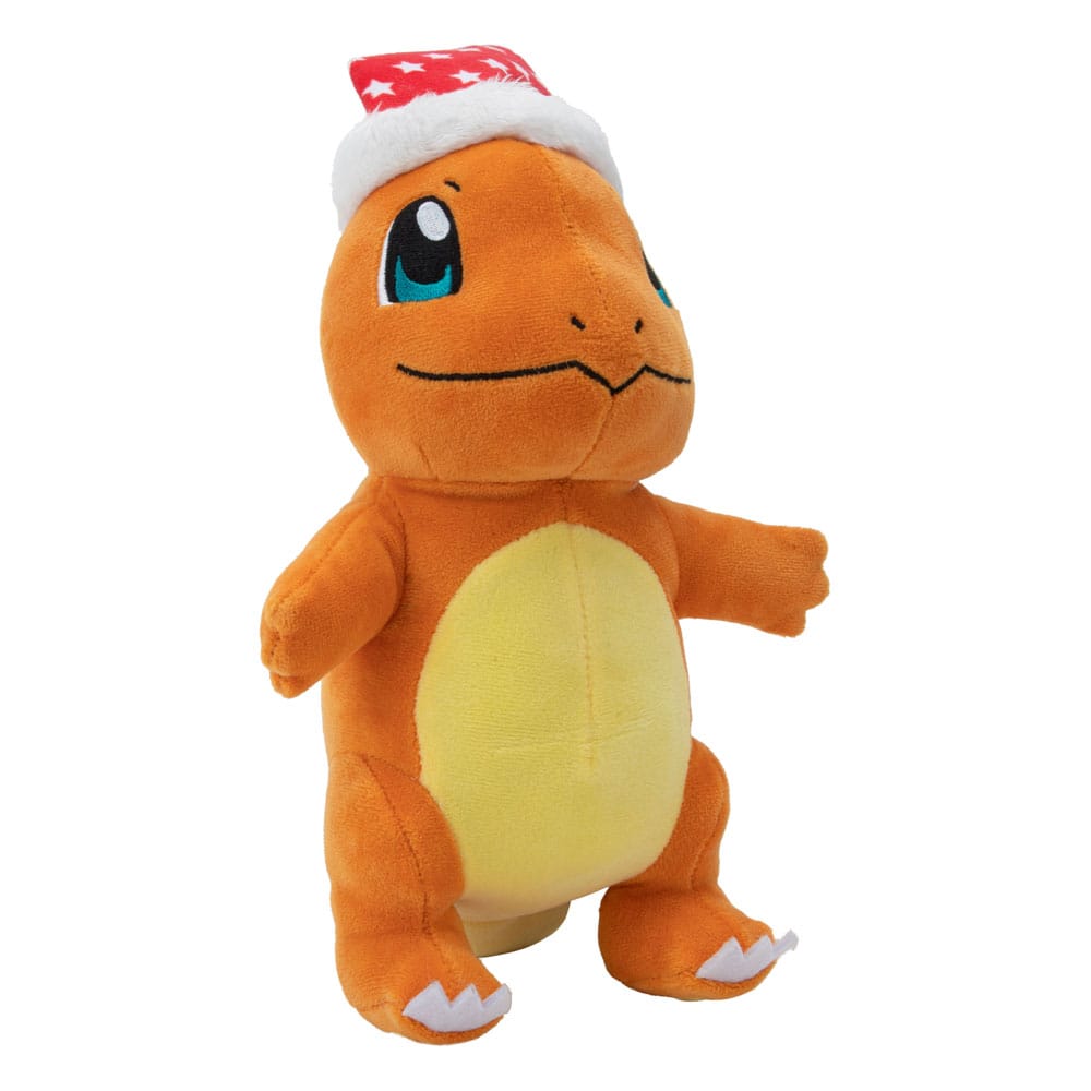 Pokémon Plüschfigur Winter Charmander mit Weihnachtsmütze 20 cm
