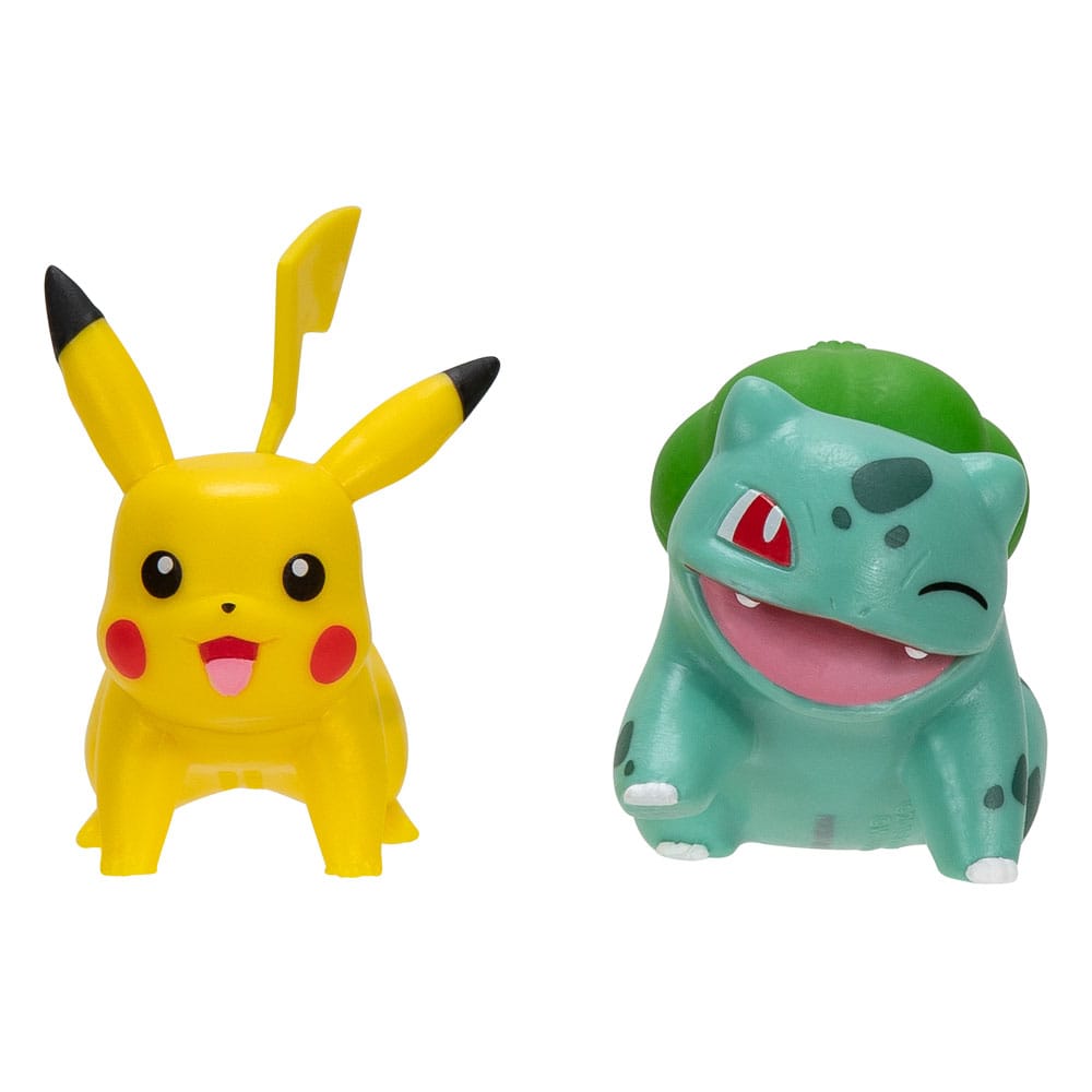 Pokémon-Kampffigur „Erster Partner“-Set, 2er-Pack, Bulbasaur Nr. 2, Pikachu Nr. 1