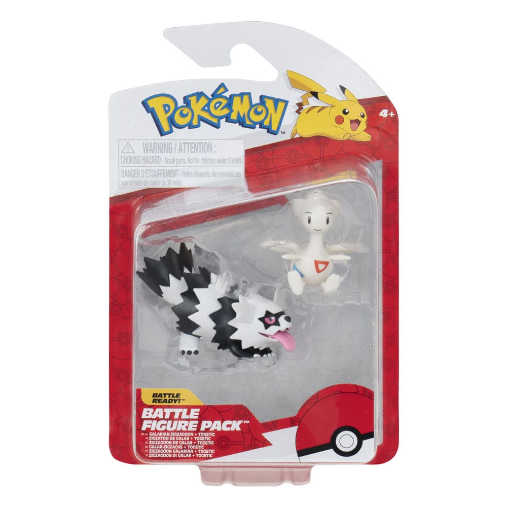 Pokémon Figure 2-Pack Galarian Zigzagoon & Togetic with Stand 8 cm