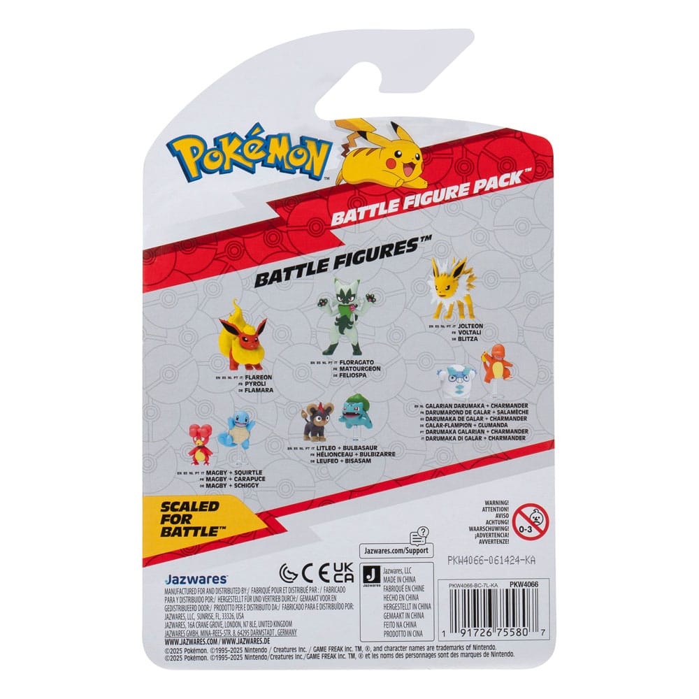 Pokémon Figure 2-Pack Snivy & Pikachu 8 cm