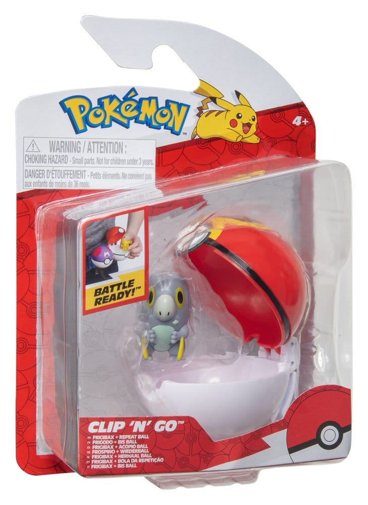 Pokémon Clip 'n' Go Action Figure Wave 21 Frigibax & Repeat Ball