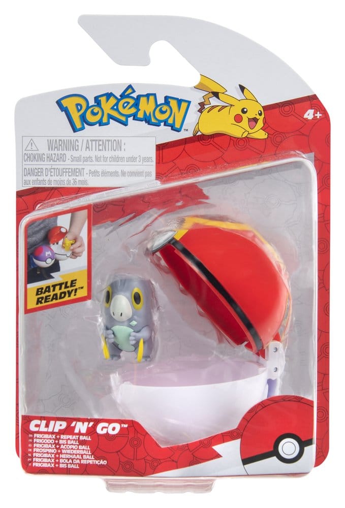 Pokémon Clip 'n' Go Action Figure Wave 21 Frigibax & Repeat Ball