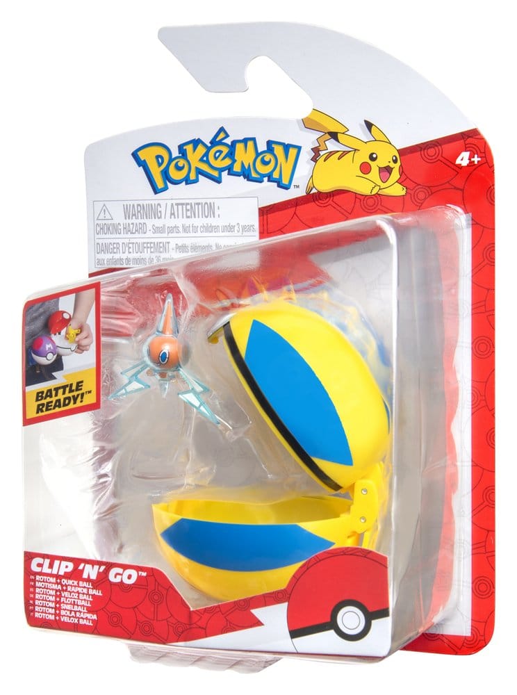 Pokémon Clip 'n' Go Action Figure Wave 21 Rotom & Quick Ball