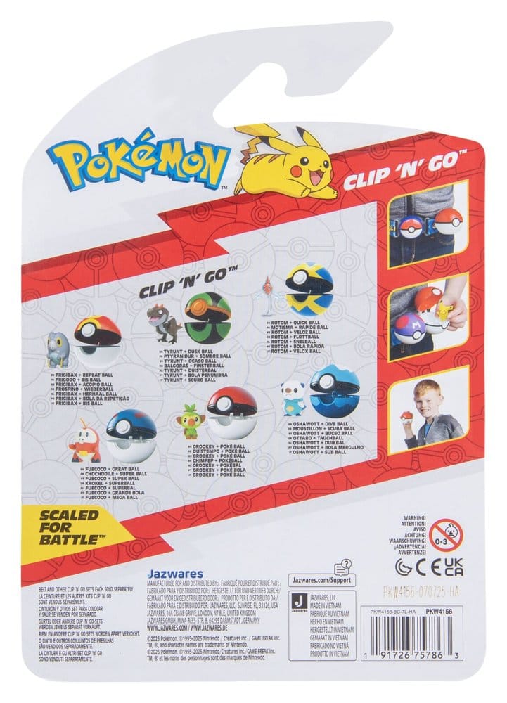Pokémon Clip 'n' Go Fuecoco & Great Ball
