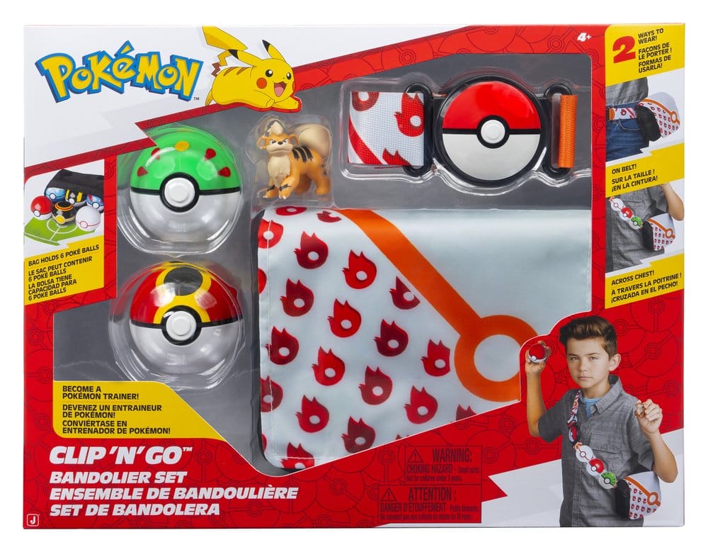 Pokémon Clip 'n' Go Bandolier Set Growlithe