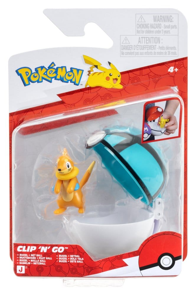 Pokémon Clip 'n' Go Action Figure Buizel & Net Ball