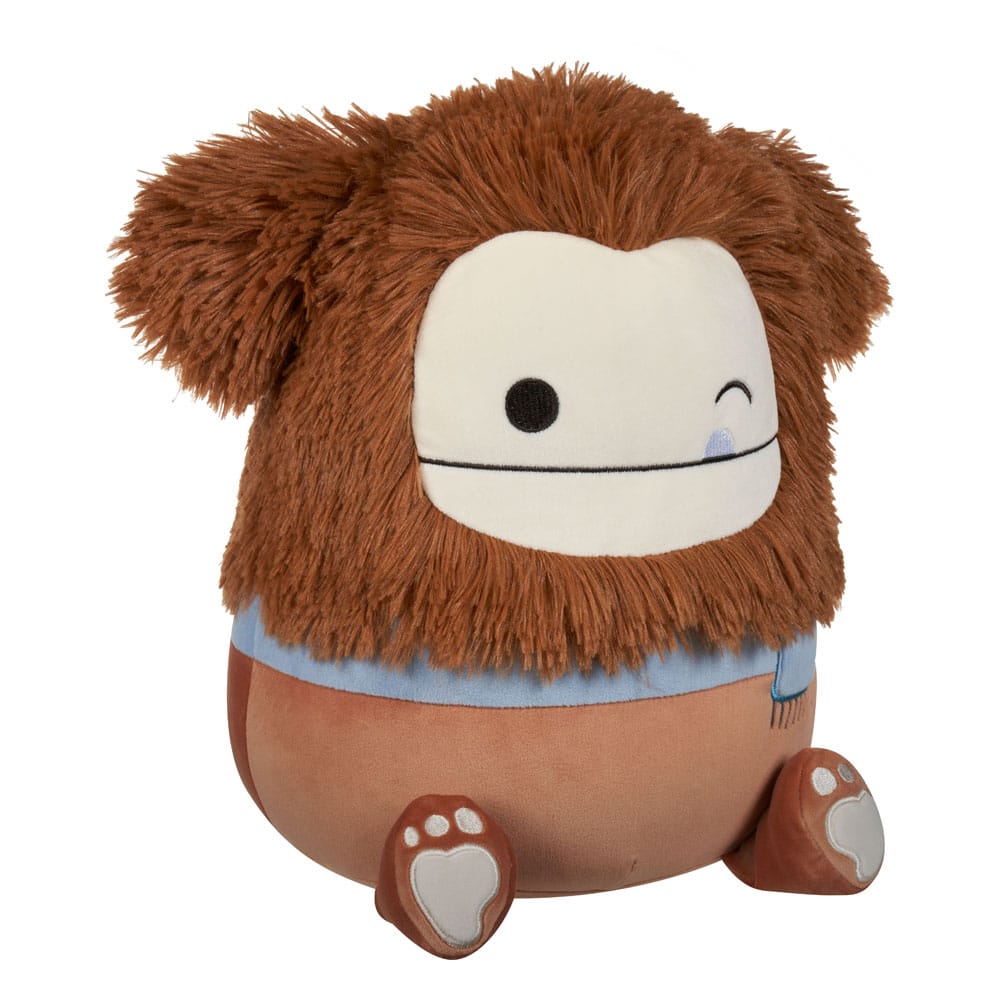 Squishmallows Plüschfigur Zwinkernder brauner Bigfoot mit Schal Benny 30 cm