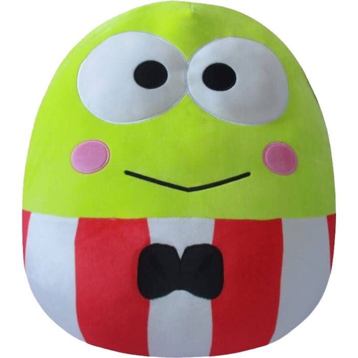 Squishmallows Plush Figure Sanrio Core Keroppi Red Striped Suit 25 cm