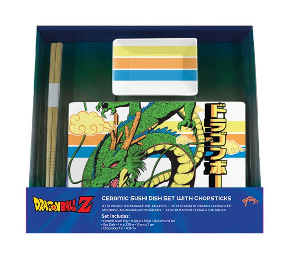 Dragon Ball Z Ceramic Sushi Set with Chopsticks Shenron