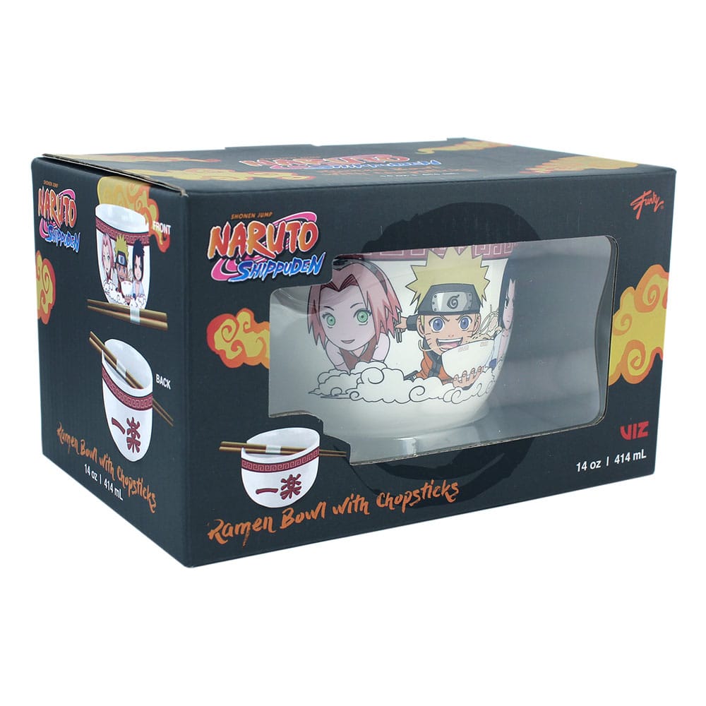 Naruto Shippuden Ramen Bowl with Chopsticks Team Seven 414 ml