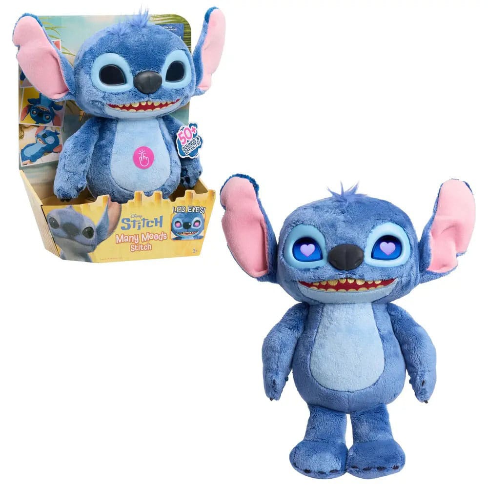 Lilo & Stitch Plush Figure with LCD Visual Effects and Sounds The Many Moods of Stitch 36 cm