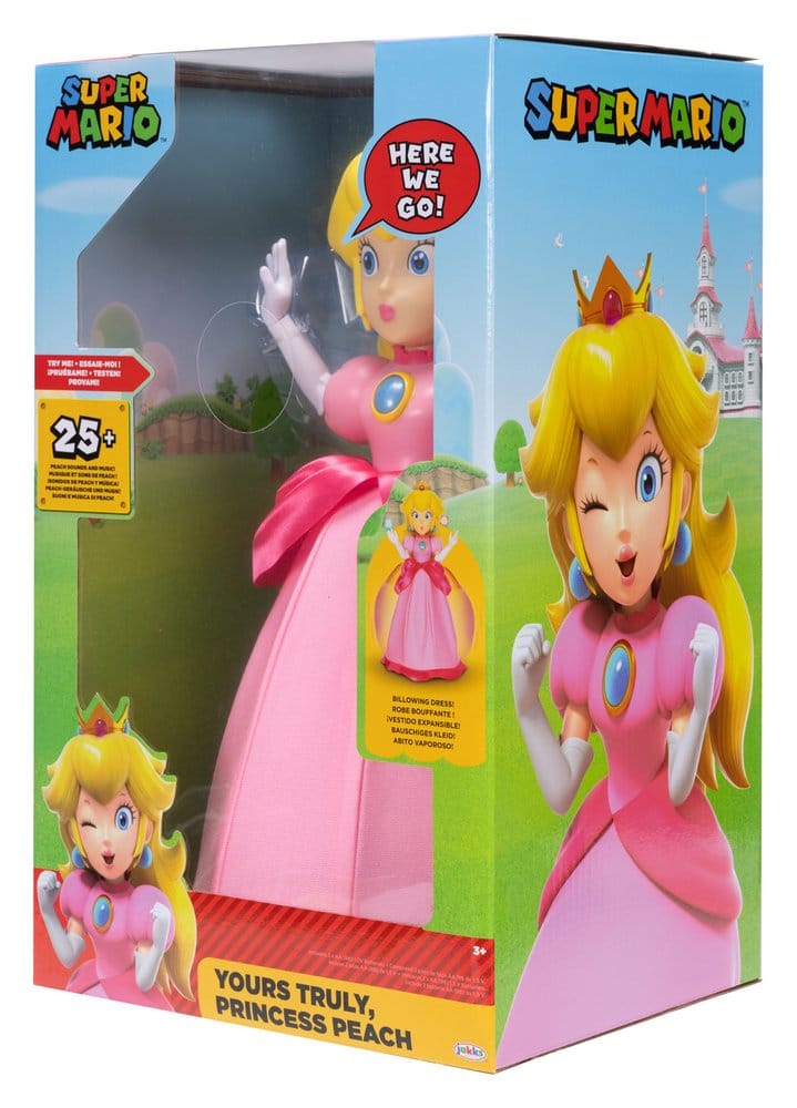 World of Nintendo Talking Action Figure Princess Peach Yours Truly 36 cm