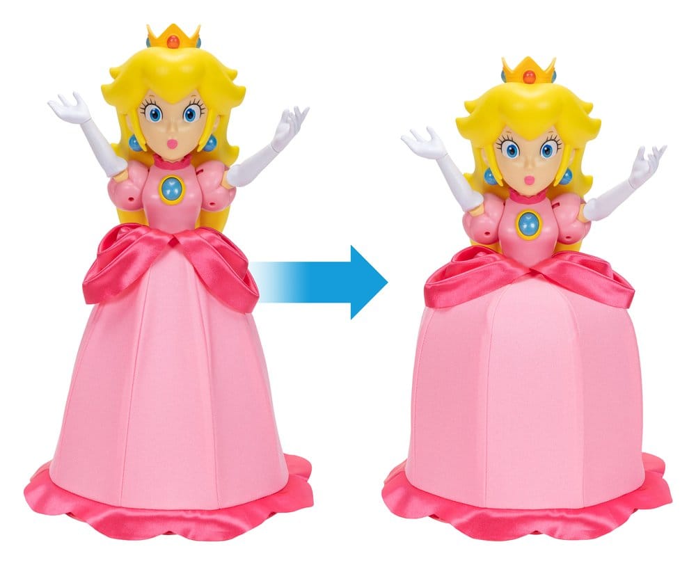 World of Nintendo Talking Action Figure Princess Peach Yours Truly 36