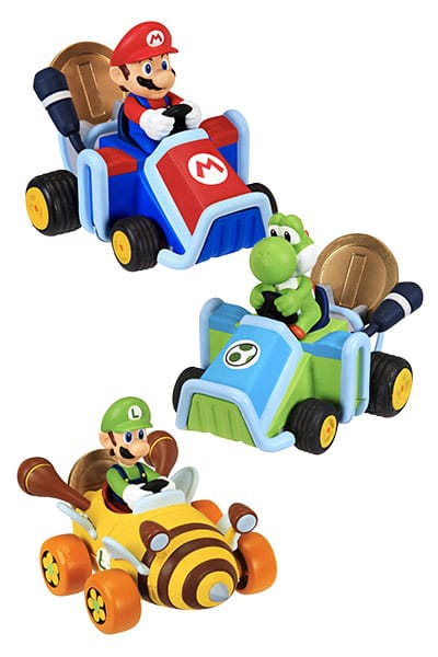 World of Nintendo Super Mario Kart Pullback-Fahrzeuge mit Figuren Wave 1 Sortiment (12)